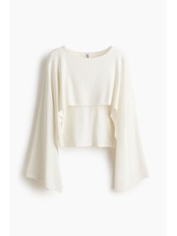 H&M - Women White Cape-look top