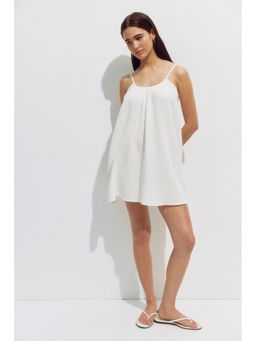 H&M - Women White Muslin beach dress