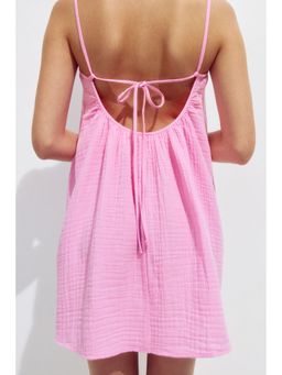 H&M - Women Pink Muslin beach dress