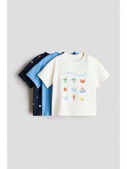 H&M - Boys White 3-pack cotton T-shirts