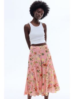 H&M - Women Multi-Color Pleated viscose skirt