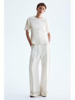 H&M - Women White Peplum blouse