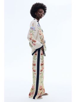 H&M - Women Multi-Color Printed lyocell trousers