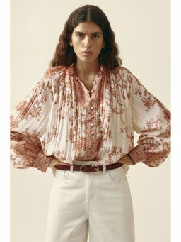 H&M - Women Pink Crinkled blouse