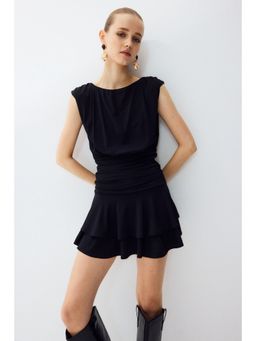 H&M - Women Black Draped mini dress