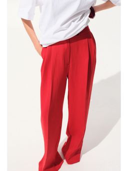 H&M - Women Red Wide tailored trousers