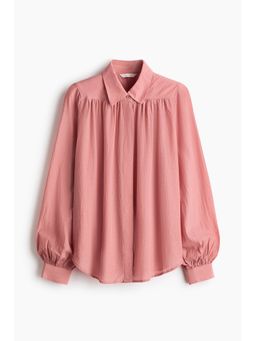 H&M - Women Pink Gathered blouse