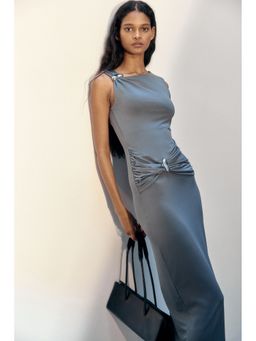H&M - Women Grey Draped dress