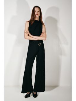 H&M - Women Black Draped jumpsuit