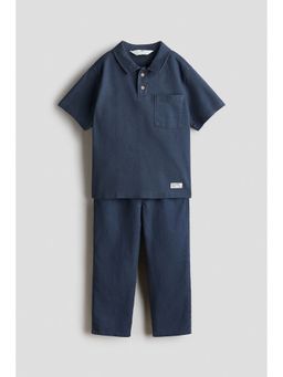 H&M - Boys Blue 2-piece cotton set