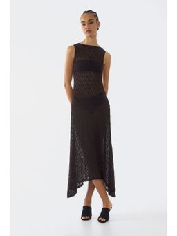 H&M - Women Brown Lace maxi dress