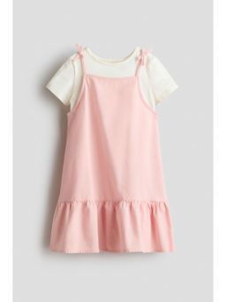 H&M - Girls Pink 2-piece cotton set