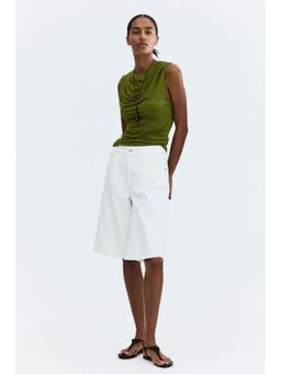 H&M - Women Green Cowl-neck top