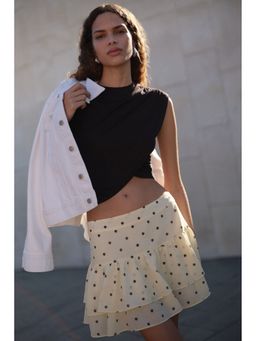 H&M - Women Yellow Tiered skirt