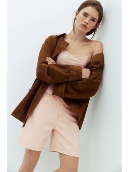 H&M - Women Pink Denim Bermuda shorts