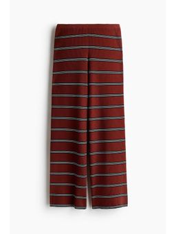 H&M - Women Red Rib-knit trousers
