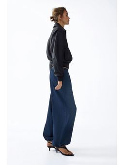 H&M - Women Blue Balloon-leg denim trousers