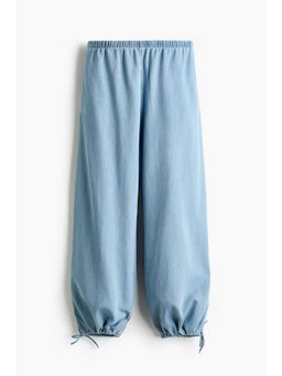 H&M - Women Blue Balloon-leg denim trousers