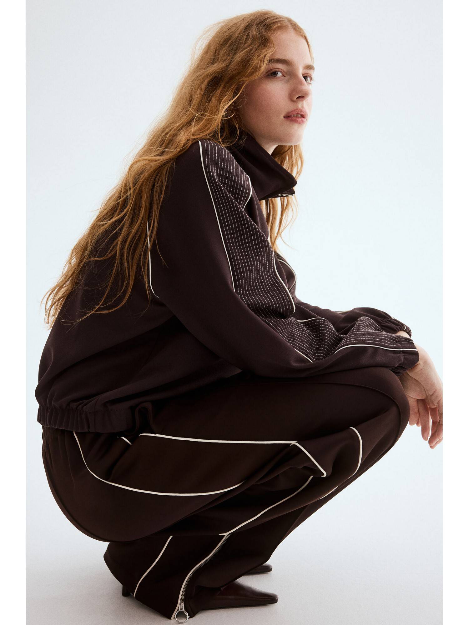 h&m Women Brown Track jacket-picture-12