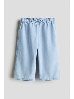 H&M - Girls Blue Wide-leg denim trousers