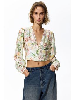H&M - Women Multi-Color V-neck blouse
