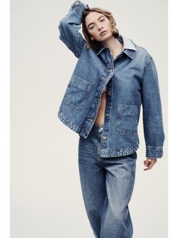 H&M - Women Blue Denim shacket