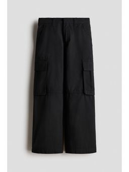 H&M - Girls Black Cargo trousers