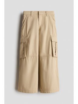 H&M - Girls Beige Cargo trousers