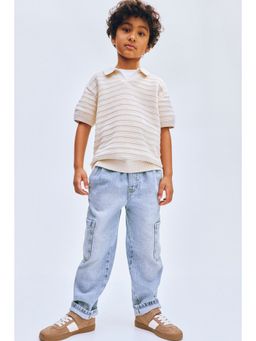 H&M - Boys Blue Denim cargo joggers