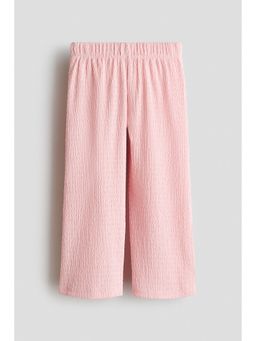 H&M - Girls Pink Wide crinkled trousers