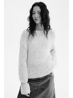 H&M - Women Beige Boat-neck jumper