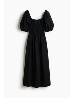 H&M - Women Black Smocked-waist dress
