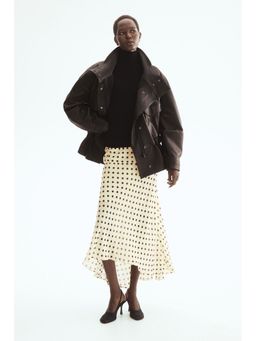 H&M - Women Beige Viscose skirt