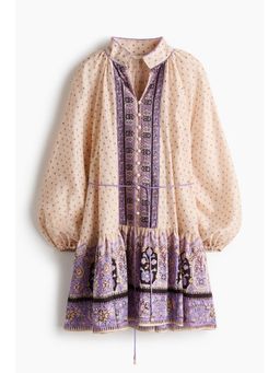 H&M - Women Beige Short tunic dress