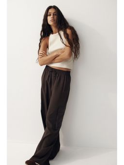 H&M - Women Brown Wide cargo trousers