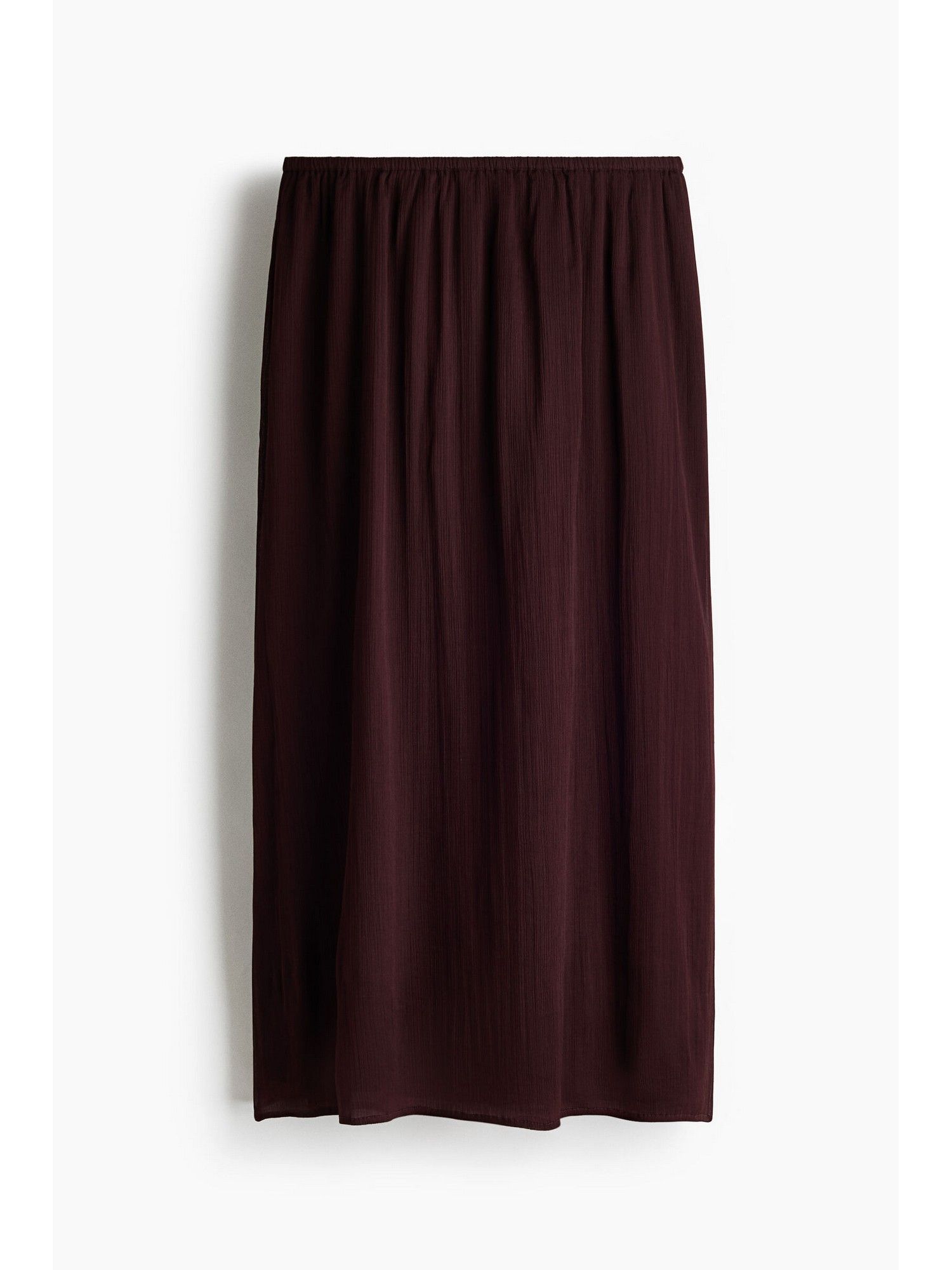 h&m Women Brown Crinkled chiffon skirt-picture-11