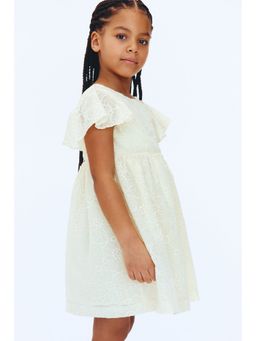 H&M - Girls Yellow Embroidered dress