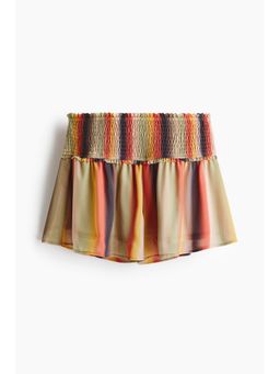 H&M - Women Multi-Color Smocked-waist mini shorts
