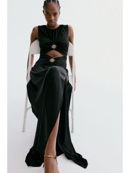 H&M - Women Black Cut-out maxi dress