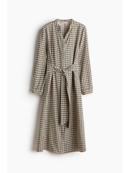 H&M - Women White Tie-belt dress