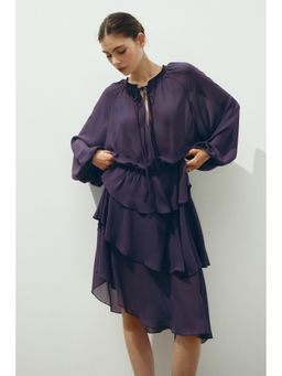 H&M - Women Purple Asymmetric dress