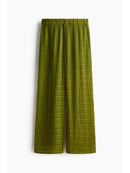 H&M - Women Green Wide pull-on trousers