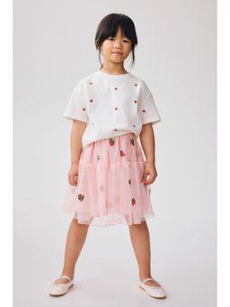 H&M - Girls Pink Sequined tulle skirt