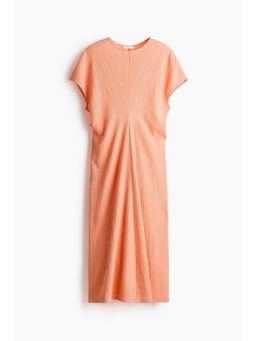 H&M - Women Orange Textured jersey dress