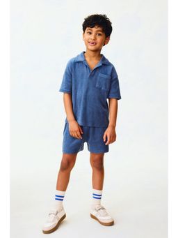 H&M - Boys Blue 2-piece cotton terry set