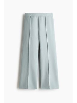 H&M - Women Turquoise Crease-front jersey trousers