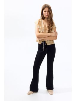 H&M - Women Blue High Flared Jeggings