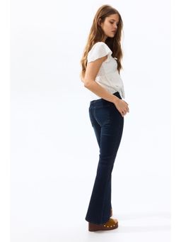 H&M - Women Blue High Flared Jeggings