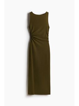 H&M - Women Green Glittery cut-out dress
