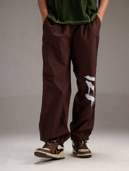 IZF - Men Brown Solid Joggers